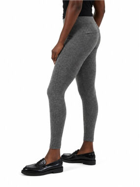 ATHLETA Delancey Herringbone Tight Small Black & Tan Taupe Zip Pockets Like New
